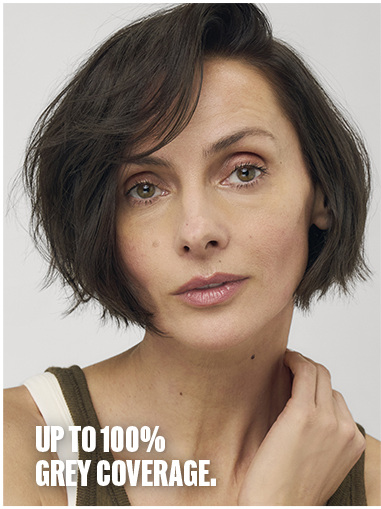 Model demonstrating up to 100 percent grey coverage
