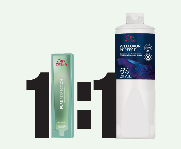 One-to-one Pure Perfection and Welloxon Perfect mixing ratio
